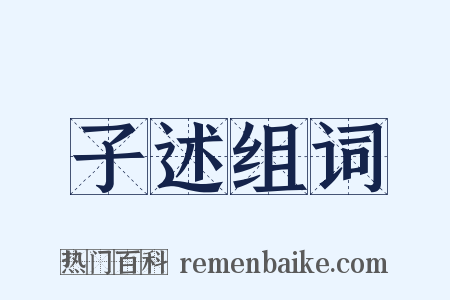 子述组词是什么意思的图片